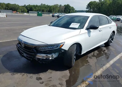 2022 Honda Accord Sport из США, поврежденный, VIN 1HGCV1F32NA099395